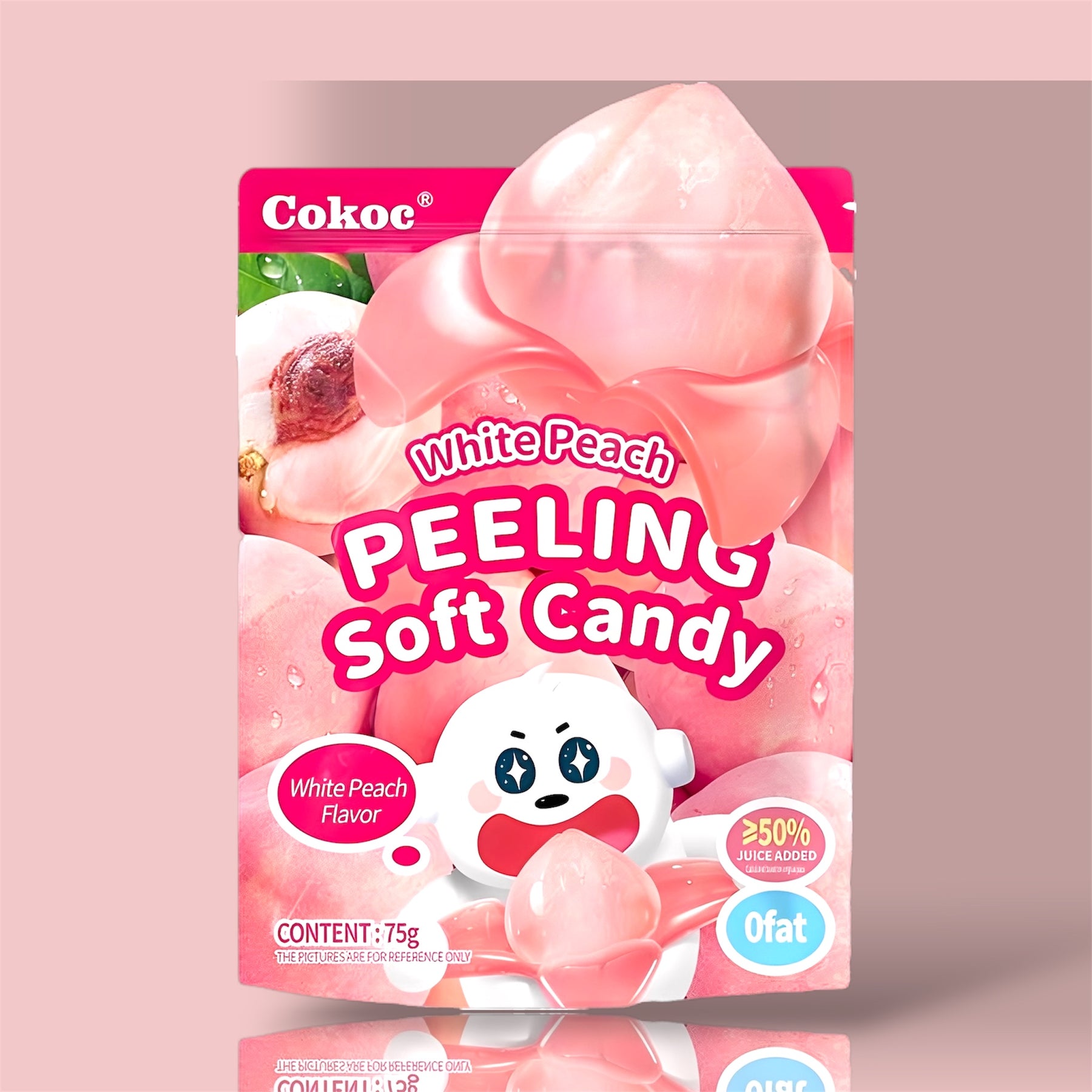 Peeling Candy White Peach 10x75g