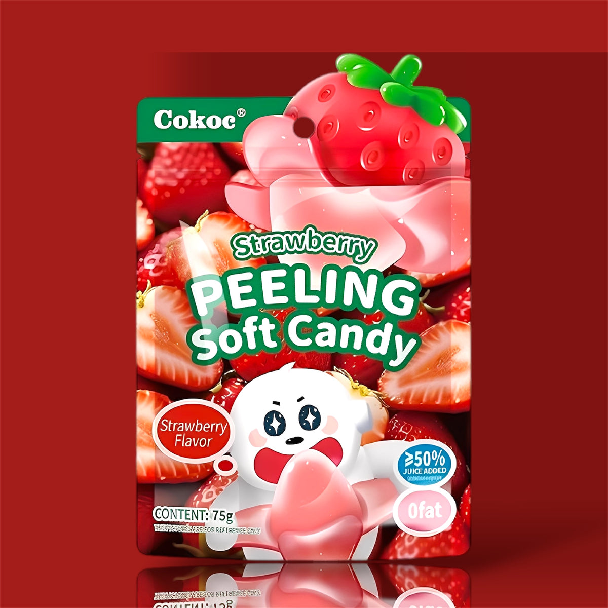 Peeling Candy Strawberry 10x75g