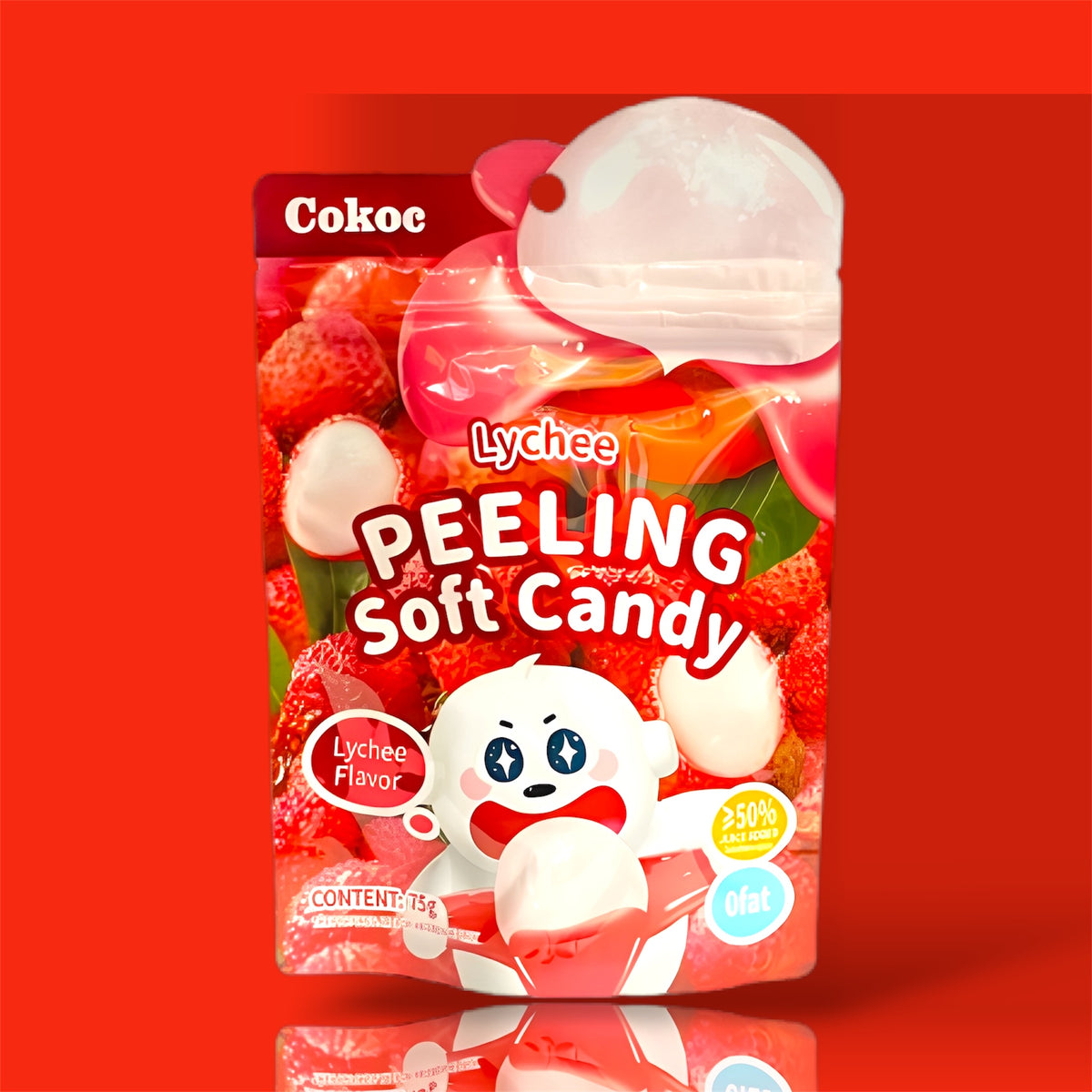 Peeling Candy Lychee 10x75g