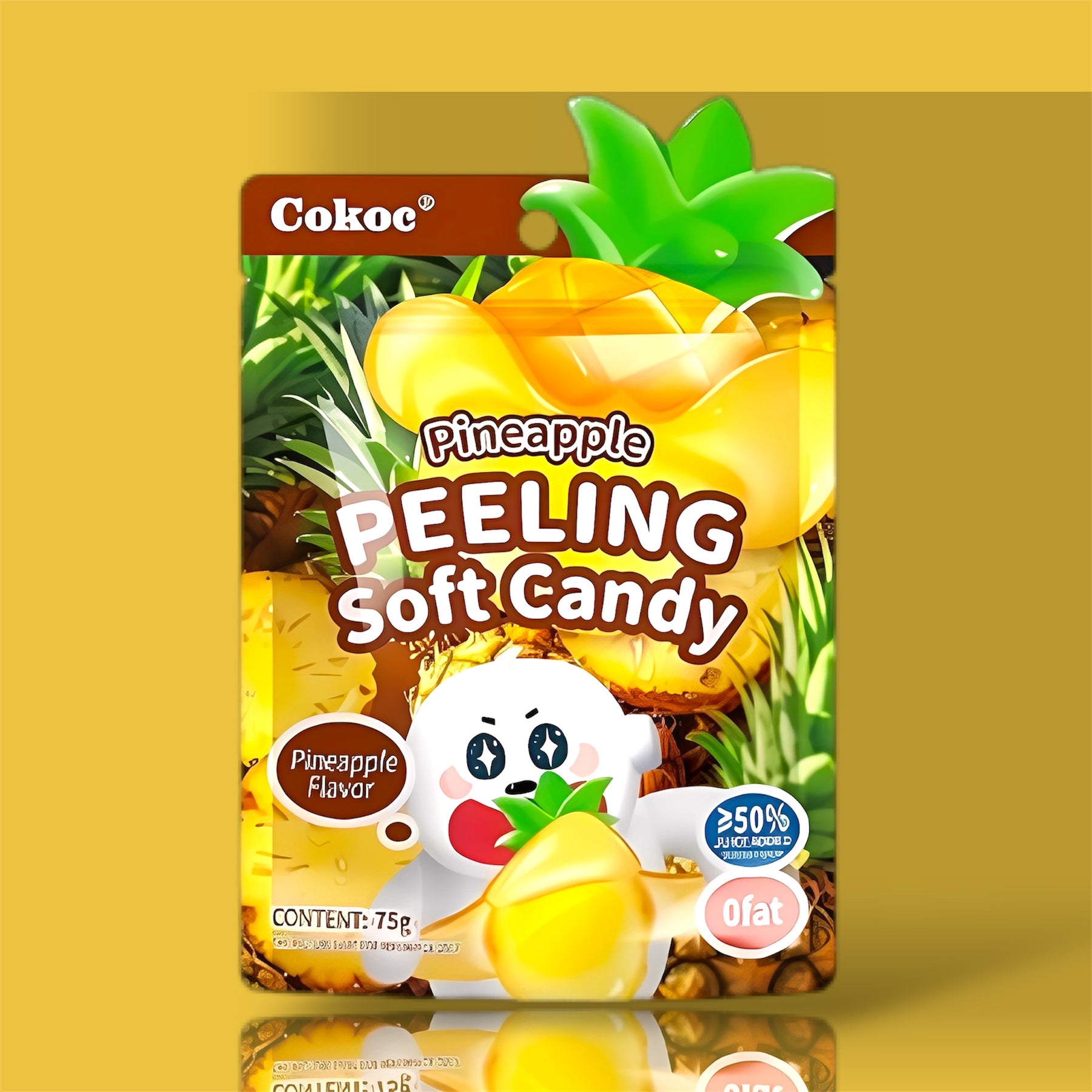 Peeling Candy Pineapple 10x75g