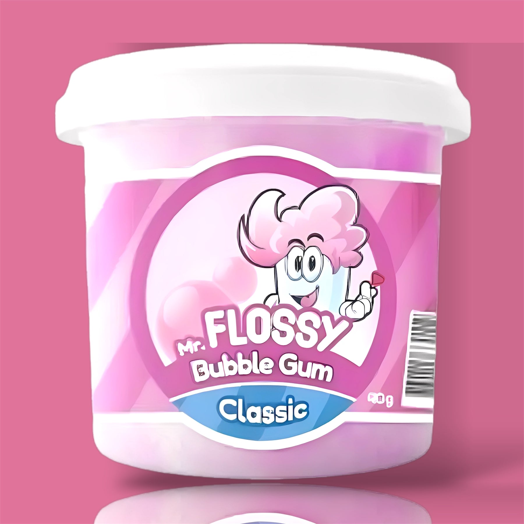 Mr Flossy Classic Bubble Gum 12x40g